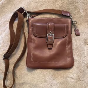 Brown coach crossbody bag